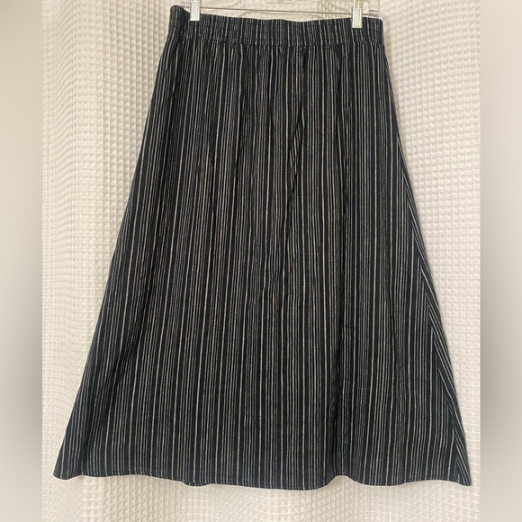 Loft Linen Blend Maxi Skirt, School Teacher/Girl Beach Cottage-core Prairie Sz S - Picture 2 of 6